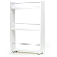 Полка выдвижная, для кухни и ванной комнаты 76х52х12 см, 3-х этажная,белый