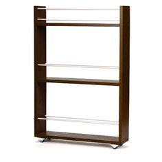 Полка выдвижная, для кухни и ванной комнаты 76х52х16 см, 3-х этажная, венге