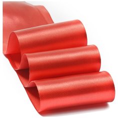 Лента атласная 3 (75мм) цв.3091 т.красный IDEAL уп.27,4 м