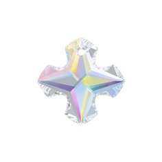 Подвеска Swarovski Crystal AB, 28*28 мм, кристалл, 1 шт, в пакете, перламутр