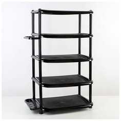 Полка для обуви 2 пары в ярусе, цвет черный 4912449 Dd Style