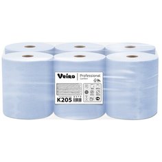Полотенца бумажные в рулонах Veiro Professional Comfort K205, 6 рулонов