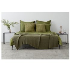 Постельное белье 2-спальное макси TKANO Wild, сатин, 50 х 70 см, оливковый