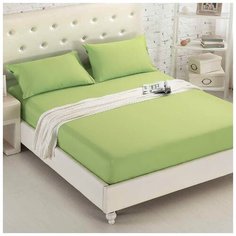 Простыня Nova Сатин, 180x220 см, фисташка