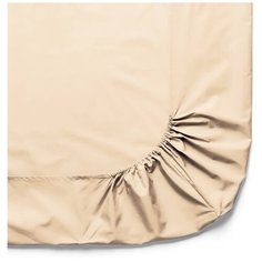 Простыня на резинке Nova Сатин, 140x200 см, бежевый