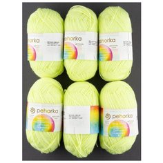 Пряжа "Детская новинка" 50г., 200м., (6 шт)., Пехорский текстиль, 725-Солнечный Пехорка