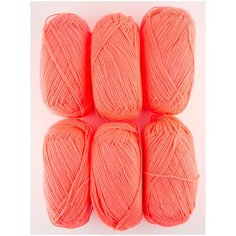 Пряжа "Детская новинка" 50г., 200м., (6 шт)., Пехорский текстиль, 351-Св.Коралл Пехорка