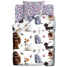 Детское постельное белье домашние питомцы 1,5 спальное детские расцветки Тейковский хлопчатобумажный комбинат