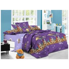 Детское постельное белье поплин 016-pd 1,5 спальное детские расцветки Iv Selena