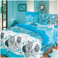 Постельное белье бязь артдизайн символ удачи 2-х спальное с евро простыней Iv Selena