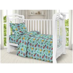 Детское постельное белье поплин 1657 1,5 спальное детские расцветки Iv Selena