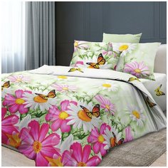 Постельное белье перкаль космея Семейное Iv Selena