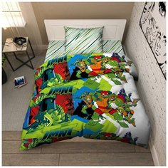 Детское постельное белье бязь василиса приключения черепашек 1,5 спальное детские расцветки