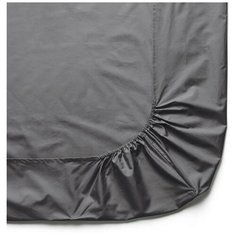 Простыня на резинке Nova Сатин, 200x200 см, графитовый