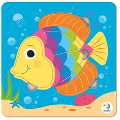 Пазл-сортер "Рыбка" 5 элементов Dodo, 300362