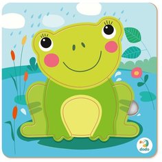 Пазл-сортер "Лягушка" 5 элементов Dodo, 300360