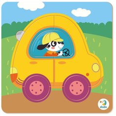 Пазл-сортер "Машинка" 5 элементов Dodo, 300349