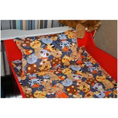 Детское постельное белье Шуйская бязь котики 1,5 спальное детские расцветки Iv Selena
