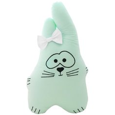 Подушка-бортик "Заяц мятный с белым бантиком", 40*30 см, 100% хлопок Childrens Textiles