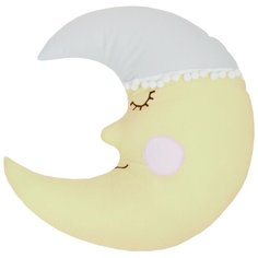 Подушка-бортик "Месяц желтый с серой шапочкой", 30*30 см, 100% хлопок Childrens Textiles
