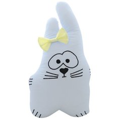 Подушка-бортик "Заяц белый с желтым бантиком", 40*30 см, 100% хлопок Childrens Textiles