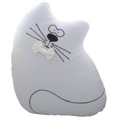 Подушка-бортик "Котик серый с белым бантиком", 35*30 см, 100% хлопок Childrens Textiles
