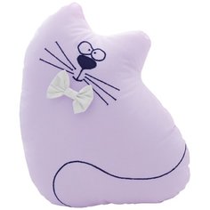 Подушка-бортик "Котик сиреневый с белым бантиком", 35*30 см, 100% хлопок Childrens Textiles