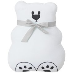 Подушка-бортик "Мишка белый с серым бантиком", 35*30 см, 100% хлопок Childrens Textiles