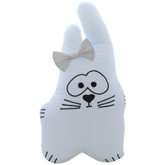 Подушка-бортик "Заяц белый с серым бантиком", 40*30 см, 100% хлопок Childrens Textiles