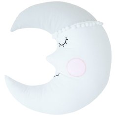 Подушка-бортик "Месяц белый с серой шапочкой", 30*30 см, 100% хлопок Childrens Textiles