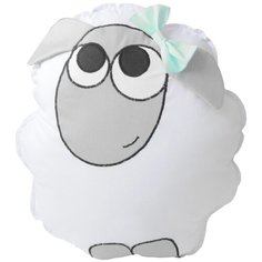Подушка-бортик "Овечка белая с мятным бантиком", 35*30 см, 100% хлопок Childrens Textiles