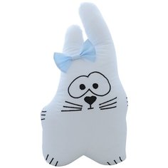 Подушка-бортик "Заяц белый с голубым бантиком", 40*30 см, 100% хлопок Childrens Textiles