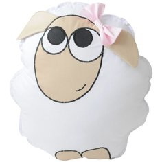 Подушка-бортик "Овечка белая с розовым бантиком", 35*30 см, 100% хлопок Childrens Textiles
