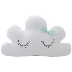 Подушка-бортик "Облако белое с мятным бантиком", 60*30 см, 100% хлопок Childrens Textiles