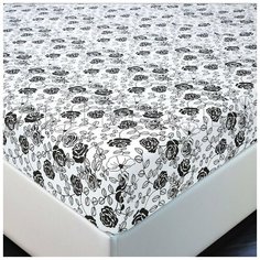 Простыня 120х200 на резинке трикотажная Роза АртДизайн