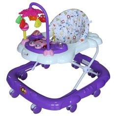 Ходунки ЦВЕТОК - белый-фиолетовый Alis