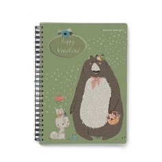 Тетрадь на гребне, А5, Bruno Visconti "HAPPY WOODLAND", 60л, линейка