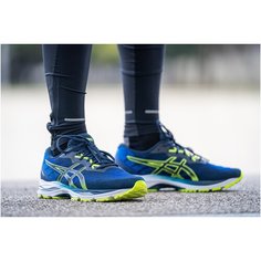 Кроссовки для бега мужские GEL-ZIRUSS 4 сине-желтые ASICS Х Декатлон 8 - 42,5 Decathlon