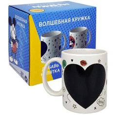 Термо-кружка Микки и Минни, "Сердце", в подарочной упаковке, 330 мл, фарфор ND Play