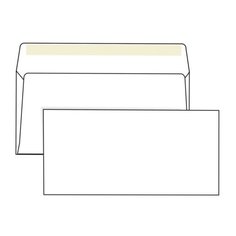 Конверты Е65 (110х220 мм), клей, 80 г/м2, КОМПЛЕКТ 1000 шт., 1 шт. Ряжская печатная фабрика
