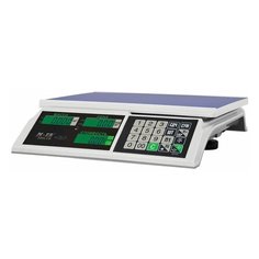 Весы торговые MERCURY M-ER 326AC-32.5 LCD (0,1-32 кг), дискретность 10 г, платформа 325x230 мм, без стойки, 1 шт. Mertech