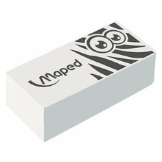 Ластик MAPED (Франция) "Pulse Technic Mini", 39х18х12,5 мм, белый, прямоугольный, 113050, 16 шт.