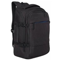 Рюкзак GRIZZLY универсальный, карман для ноутбука, черный, 45x32х21 см, RQ-019-11/2, 1 шт.