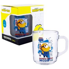 Кружка "Миньоны 2", Ленивые, мал., в подарочной упаковке, 230 мл, стекло ND Play