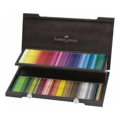 Карандаши цветные акварельные художественные FABER-CASTELL "Albrecht Durer", 120 цветов, деревянный ящик, 117513, 1 шт.