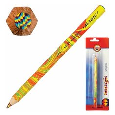 Карандаш с многоцветным грифелем KOH-I-NOOR, 1шт., Magic "Original", 5,6 мм, блистер, 3405001008BL, 4 шт.