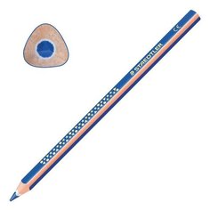 Карандаш цветной утолщенный STAEDTLER "Noris club", 1 шт., трехгранный, грифель 4 мм, синий, 1284-3, 5 шт.