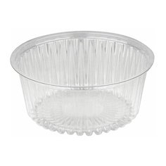 Одноразовый контейнер круглый, 500 мл, БЕЗ КРЫШКИ, 132х55 мм, ПЭТ, прозрачный, код крышки 604312, СпК-d132-500, 100 шт. Стиролпласт