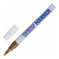 Маркер-краска лаковый (paint marker) MUNHWA "Slim", 2 мм, ЗОЛОТОЙ, нитро-основа, алюминиевый корпус, SPM-07, 2 шт.