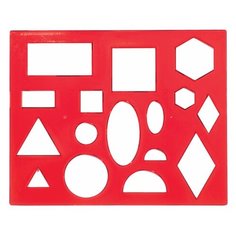 Трафарет ЛУЧ "Геометрические фигуры №1", 12С 836-08, 6 шт.